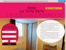 Tablet Screenshot of hotellatenteverte.fr